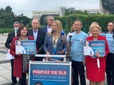 Rzeszów, Podsumowanie zbiórki podpisów poparcia dla Rafała Trzaskowskiego – konferencja prasowa