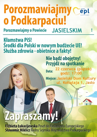 Jasło, Zaproszenie na spotkanie #PorozmawiajmyOPodkarpaciu w Jaśle