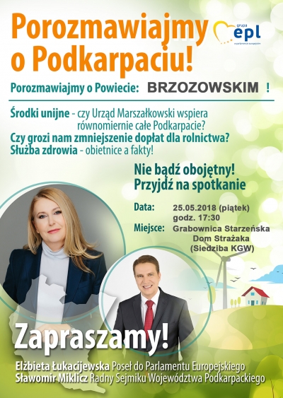 Zapraszamy mieszkańców powiatu brzozowskiego na spotkanie ,,Porozmawiajmy o Podkarpaciu&quot;