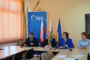 Stalowa Wola, Konferencja prasowa Elżbiety Łukacijewskiej dotycząca aktualnej sytuacji w Hucie Stalowa Wola