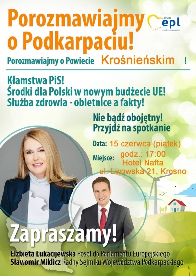Zapraszamy mieszkańców powiatu krośnieńskiego na spotkanie ,,Porozmawiajmy o Podkarpaciu&quot;